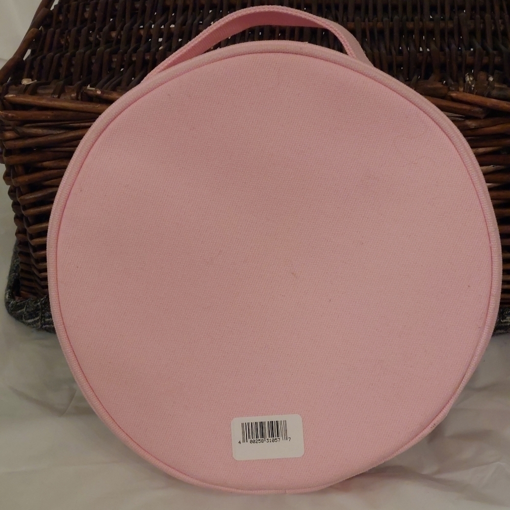 Benefit Pink Round Beauty Face Makeup Bag - Picture 2 of 8